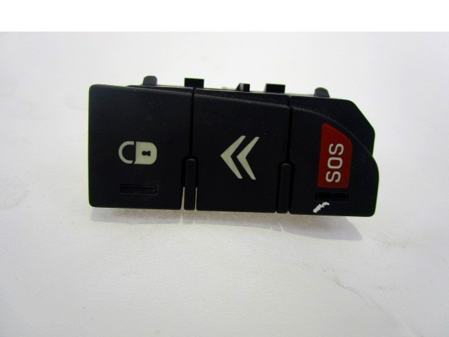 96645838ZD GRUPPO DI COMANDO APERTURA CHIUSURA INTERNA PORTE CITROEN C5 SW 2.0 D 120KW AUT 5P (2011) RICAMBIO USATO CON COMANDO INTERRUTTORE SOS