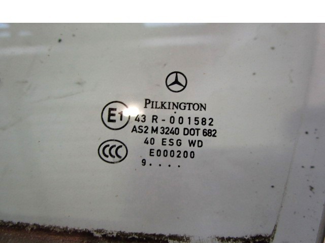 A1697250110 VETRO SCENDENTE PORTA ANTERIORE SINISTRA MERCEDES CLASSE A 160 W169 1.5 B 70KW 5M 5P (2009) RICAMBIO USATO 