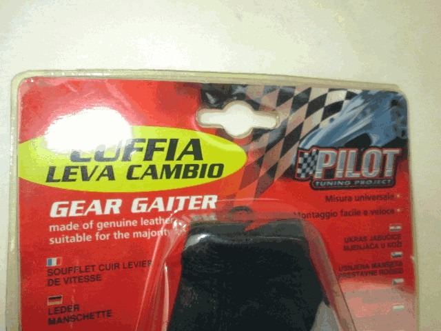 CUFFIA CAMBIO UNIVERSALE AFTERMARKET 125X125X250 MM PILOT RICAMBIO NUOVO 