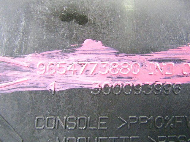 9654773880 TUNNEL CENTRALE CITROEN C4 PICASSO 1.6 D 80KW 5M 5P (2007) RICAMBIO USATO 