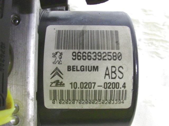 9666392580 CENTRALINA POMPA AGGREGATO ABS CITROEN C3 1.4 G 54KW 5M 5P (2010) RICAMBIO USATO 