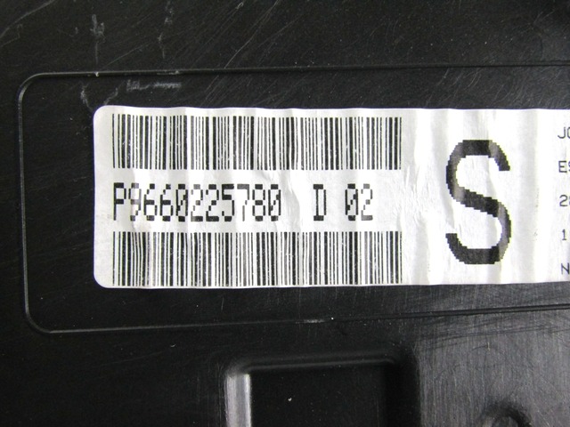 9660225780 QUADRO STRUMENTI CONTACHILOMETRI CITROEN C3 1.1 G 44KW 5M 5P (2009) RICAMBIO USATO 