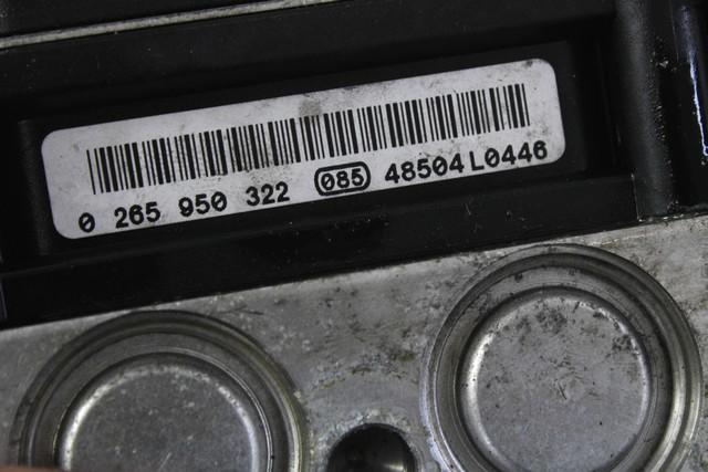 A0044319212 CENTRALINA POMPA AGGREGATO ABS MERCEDES CLASSE A 170 W169 1.7 B 85KW 5M 5P (2004) RICAMBIO USATO 0265234043 0265950322