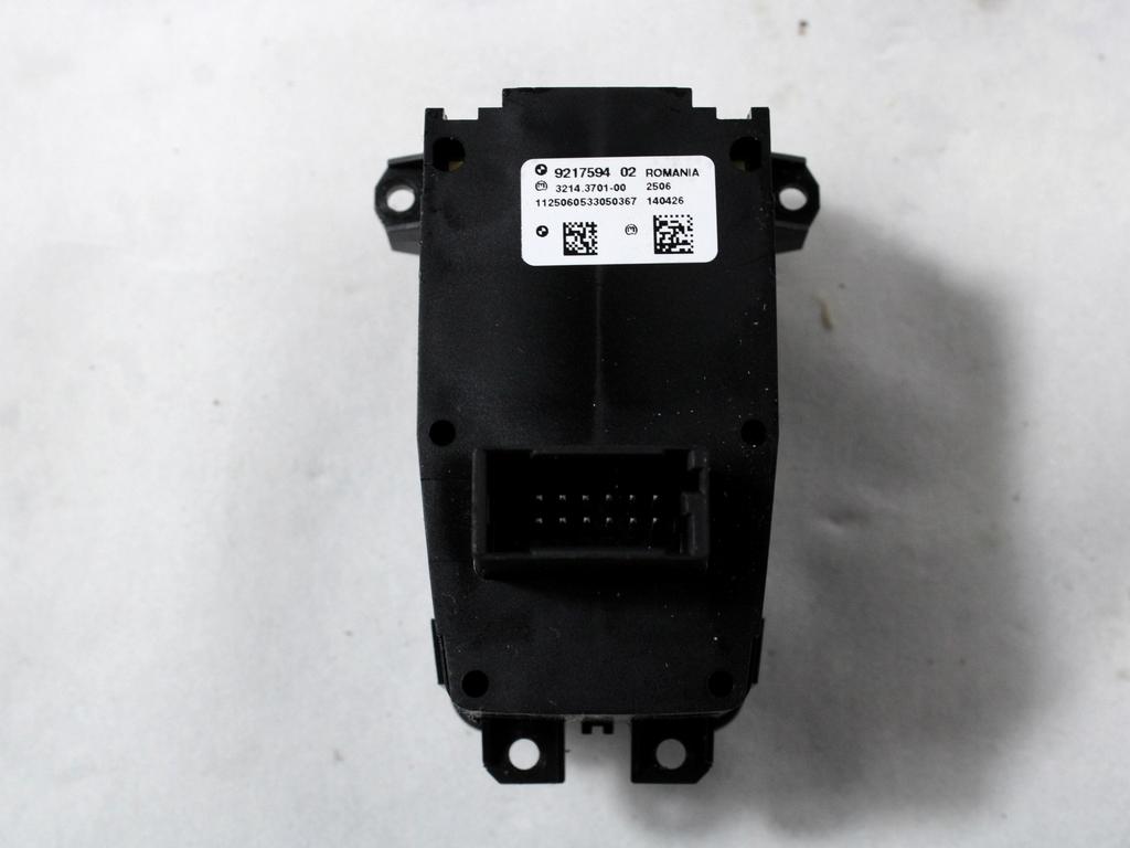 9217594 COMANDO INTERRUTTORE FRENO DI STAZIONAMENTO A MANO ELETTRICO BMW X3 F25 2.0 D 105KW AUT 5P (2013) RICAMBIO USATO