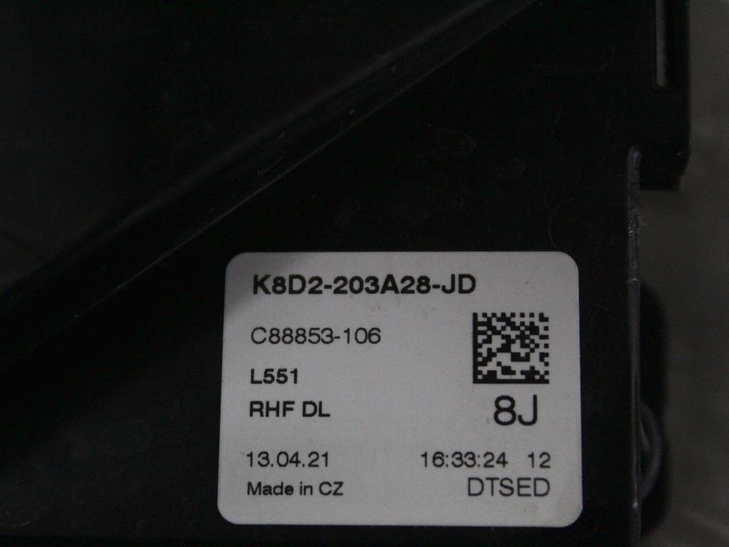 K8D2-203A28-JD CHIUSURA SERRATURA PORTA ANTERIORE DESTRA LAND ROVER RANGE ROVER EVOQUE L551 MHEV 2.0 I 4X4 120KW AUT 5P (2021) RICAMBIO USATO
