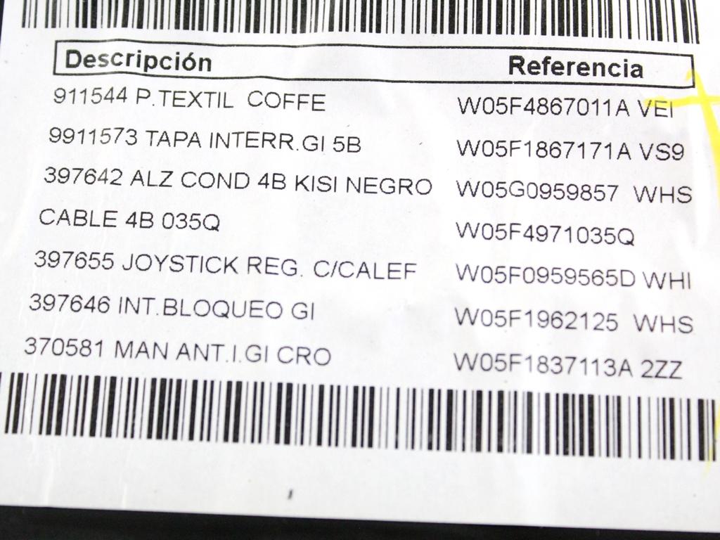 5F4867011AVEI PANNELLO INTERNO PORTA ANTERIORE SINISTRA SEAT LEON ST SW 1.4 M 81KW 6M 5P (2015) RICAMBIO USATO