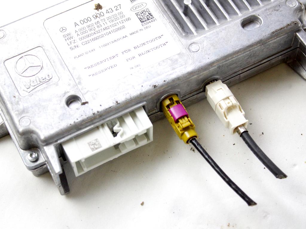 A0009004327 CENTRALINA MODULO BLUETOOTH CONTROLLO TELECAMERA MERCEDES CLASSE GLC COUPÈ 2.0D 143KW AUT 5P (2021) RICAMBIO USATO