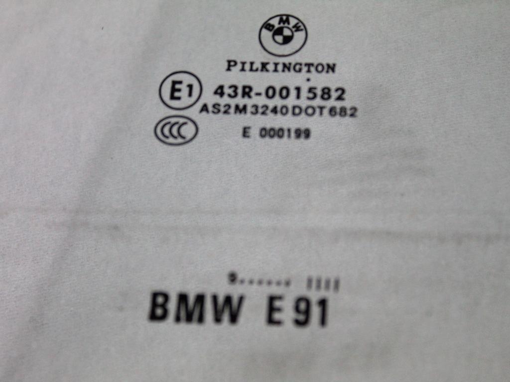 51347119977 VETRO SCENDENTE PORTA POSTERIORE SINISTRA BMW SERIE 3 318 D E91 SW 2.0 D 105KW 6M 5P (2009) RICAMBIO USATO