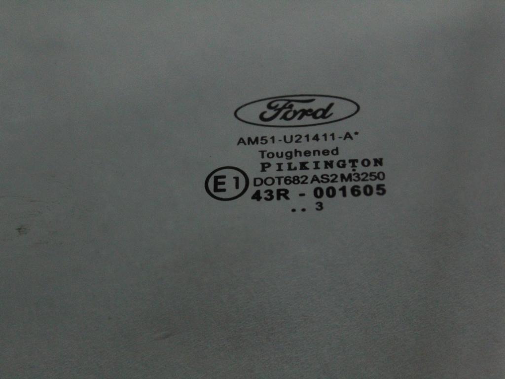 AM51-U21411-A VETRO SCENDENTE PORTA ANTERIORE SINISTRA FORD GRAND C-MAX 2.0 D 85KW AUT 5P (2013) RICAMBIO USATO