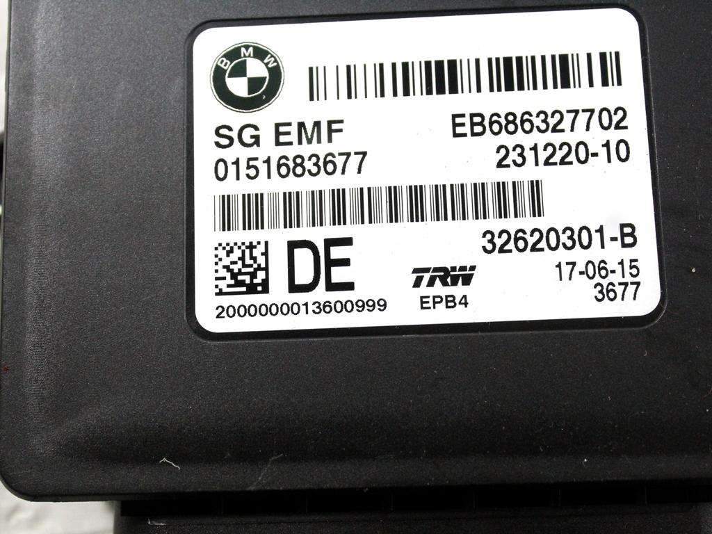 6863277 CENTRALINA FRENO DI STAZIONAMENTO A MANO ELETTRICO BMW X3 F25 RHD 2.0 D 4X4 140KW AUT 5P (2015) RICAMBIO USATO